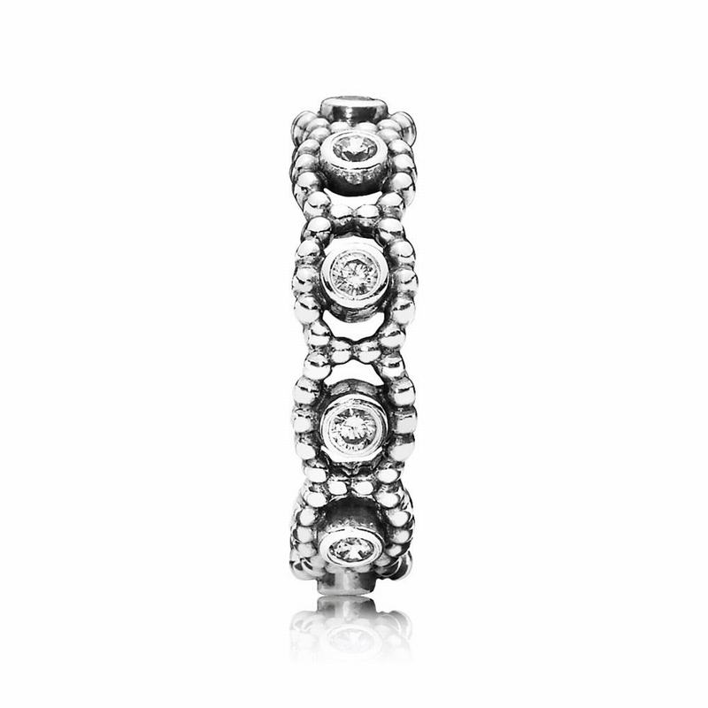 Pandora Her Majesty Stackable Ring - Sterling Silver/Cubic Zirconia - Canada | GP1670PA